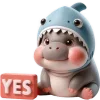 Sticker ✅ Бегемотик Акула @Nyasticks