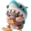 Sticker 🍕 Бегемотик Акула @Nyasticks