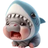 Sticker 😭 Бегемотик Акула @Nyasticks