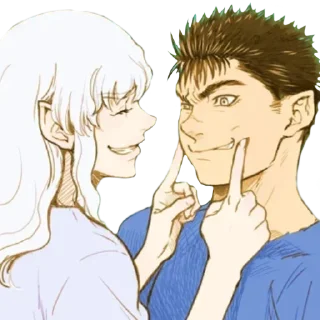 Telegram sticker 😇 Griffith dada by @ego1205 @moa0107