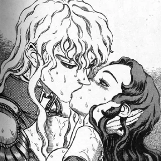 Telegram sticker 😘 Griffith dada by @ego1205 @moa0107