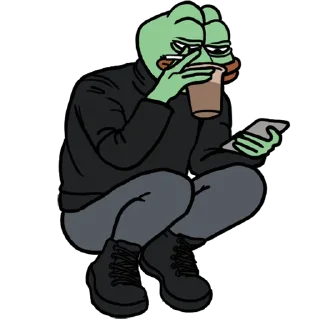 Telegram sticker ☕️ Argencringe