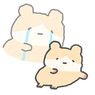 Telegram sticker ⭐ 애쓰지마유~ 충청도 햄찌, 햄청이 @moe_sticker_bot