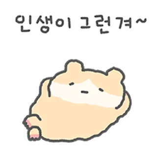 Video sticker ⭐ 애쓰지마유~ 충청도 햄찌, 햄청이 @moe_sticker_bot