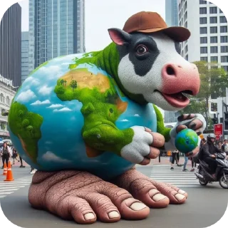 Телеграм стикер 🐄 Italian brainrot animals pack