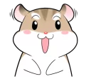 Sticker 😀 Pudding Hamster @tikelku