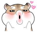 Telegram sticker 😚 Pudding Hamster @tikelku