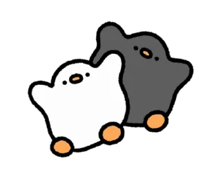 Video sticker 🐣 ૮ ˶ˆ꒳ˆ˵ ა ﹕ @mewsticks   ｡ ˚  ○