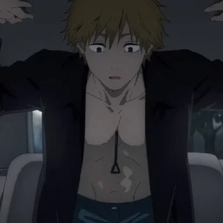 Telegram sticker 🪚 「 denji 」@stickerspackanime