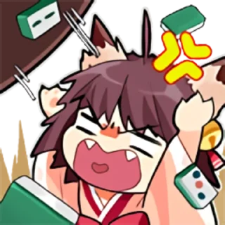 Telegram stiker 🤬 Mahjong Soul EN