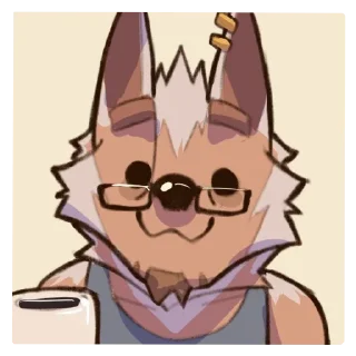 Telegram sticker 🙂 Greyy & Arion <3