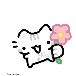 Video sticker 🌹 Doodle cats @soundstiks @stickersglobal