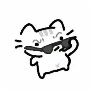 Telegram sticker 😎 Doodle cats @soundstiks @stickersglobal