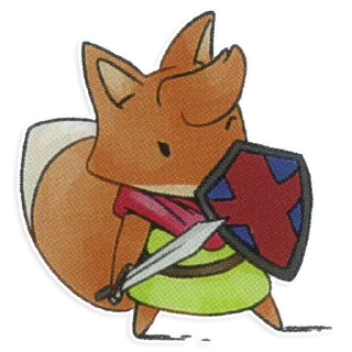Telegram stiker ⚔️ Tunic Fox