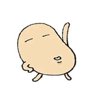 Телеграм стикер ⭐ 의욕없는 그윽감자 2 @moe_sticker_bot