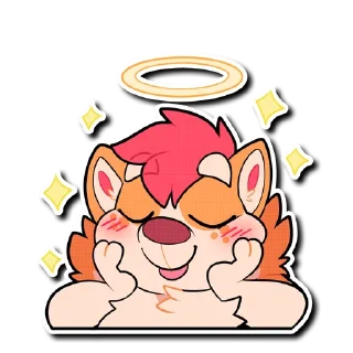 Telegram sticker 😇 Fink Pup