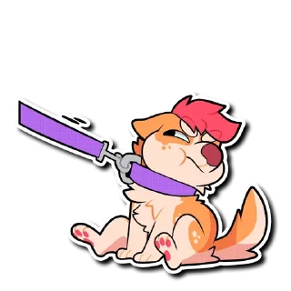 Telegram sticker 😤 Fink Pup