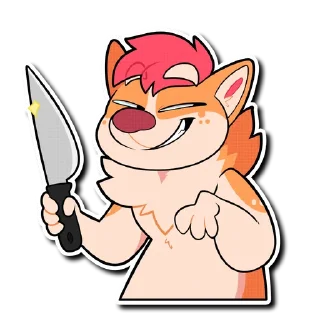 Telegram sticker 🔪 Fink Pup