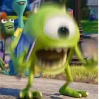 Video sticker 😱 Mike Wazowski @zrbst