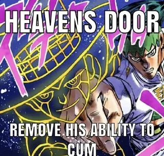 Telegram sticker 😤 Jojo cringe