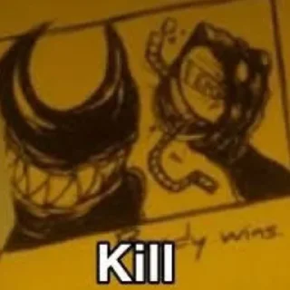 Telegram sticker 😡 Bendy by @GpaMMoqpOH