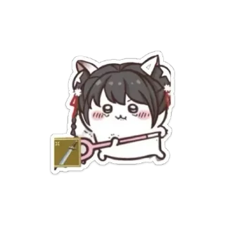 Sticker 👄 naraka мяу1 @krasssssha