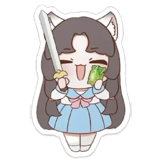 Telegram sticker ❤️ naraka мяу1 @krasssssha