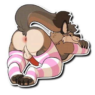 Telegram sticker 💦 FurryButts 3