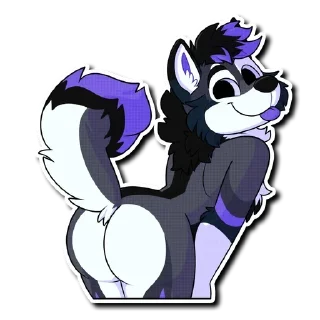 Telegram sticker 🍑 FurryButts 3