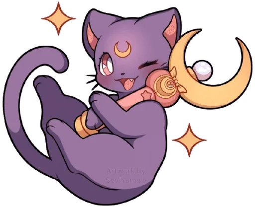 Телеграм стикер 🌙 𖥻 ׁ  𝕷𝗎𝗇𝖺 ! ﹒ ◡◡ @SerenaStickers · ᵀ¹×⁰¹