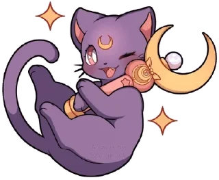 Video sticker 🌙 𖥻 ׁ  𝕷𝗎𝗇𝖺 ! ﹒ ◡◡ @SerenaStickers · ᵀ¹×⁰¹