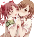 Telegram sticker ❤ Misaka Mikoto