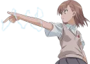 Telegram sticker ⚡ Misaka Mikoto