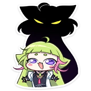 Telegram sticker 👿 Hineko Chi by Shizufin