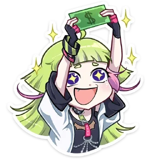 Telegram sticker 🤑 Hineko Chi by Shizufin