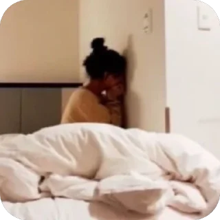 Video sticker 🫥 Ehehe🤸🏾‍♀️