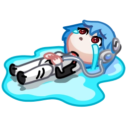 Sticker 😭 Ayanami Rei (@yovssmash)