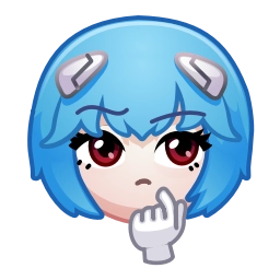 Sticker 🤔 Ayanami Rei (@yovssmash)