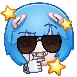 Sticker 😎 Ayanami Rei (@yovssmash)