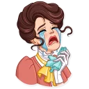 Телеграм стикер 😭 Such a Lady