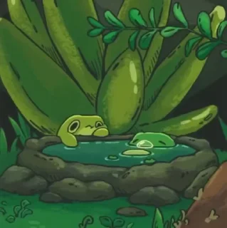 Video sticker 🌱 ʚɞ Froggy 3 . @acheloiys