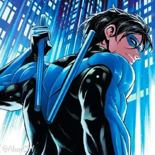 Telegram sticker 🖲 - ᗷY @ahMshY 𓉮 . Nightwing