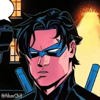 Telegram sticker 🖲 - ᗷY @ahMshY 𓉮 . Nightwing