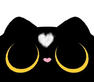 Telegram sticker 😉 ࣪ ˖ ꒰𝑩𝒍𝒂𝒄𝒌 𝒄𝒂𝒕 𝟐꒱ ๛ ˖❝ @stickerslumixy ❞