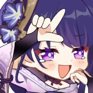 Telegram sticker 😜 Raiden Shogun