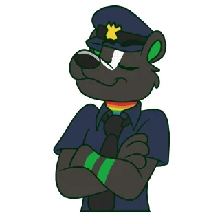 Telegram sticker 👮‍♀️ Biscuit Skunk Starter Pack