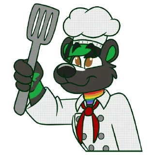 Telegram sticker 👩‍🍳 Biscuit Skunk Starter Pack
