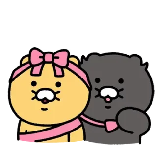 Video sticker ⭐ 춘식이와 누구냥 @manbull_sticker_bot