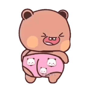 Video sticker 🍑 Dudu & Bubu 15 @twix_bears