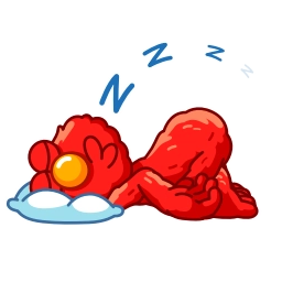 Telegram stiker 😴 Red ❤️